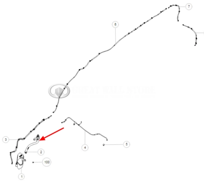 Горловина бачка омывателя Haval H9 II-поколение