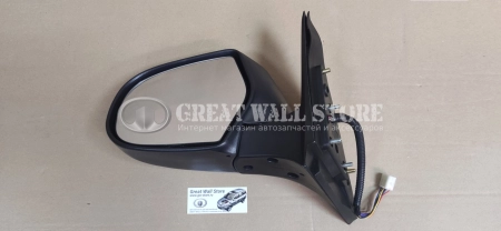 Зеркало боковое левое Hover H3 New, Derways Hower H3, H5, Haval H5 I-поколение (электроскладывание, 8 контактов) (аналог)
