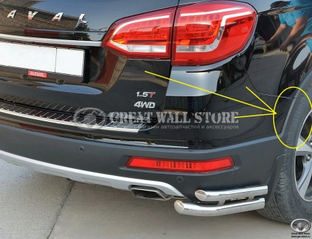 Накладка декоративная заднего бампера правая Haval H6 (ОРИГИНАЛ)