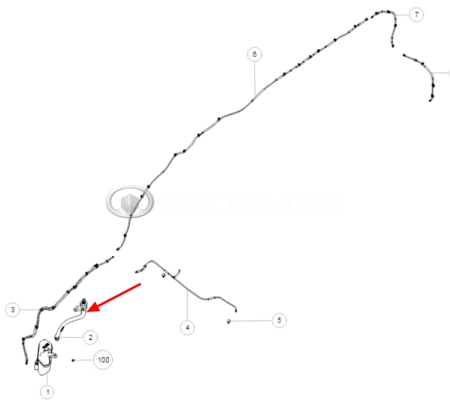 Горловина бачка омывателя Haval H9 II-поколение