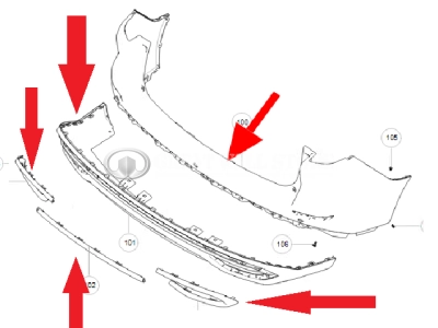 Бампер задний в сборе (без электрики) Haval M6 (ОРИГИНАЛ)