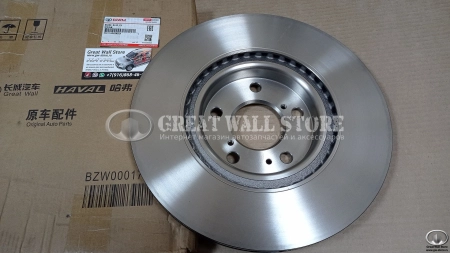 Диск тормозной передний Haval Jolion 4WD дв.4B15D (ОРИГИНАЛ)