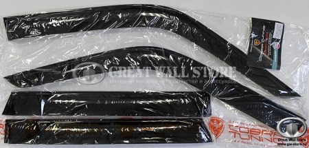 Дефлекторы окон (ветровики) GW Safe, SUV G5 01-10, TOYOTA 4 RUNNER/HILUX SURF 88-95 (COBRA TUNING)