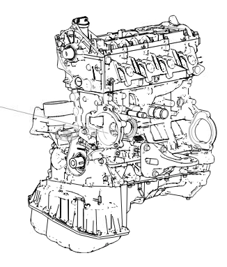 Двигатель GW4D20M в сборе (без навесного) для GW Poer ДИЗЕЛЬ 2.0л c МКПП