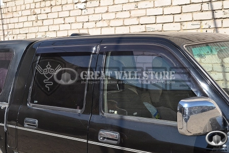 Дефлекторы окон (ветровики) GW DEER G3, G5, ADMIRAL (2005-) (COBRA TUNING) Дефлекторы окон (ветровики) GW DEER G3, G5, ADMIRAL (2005-) (COBRA TUNING)